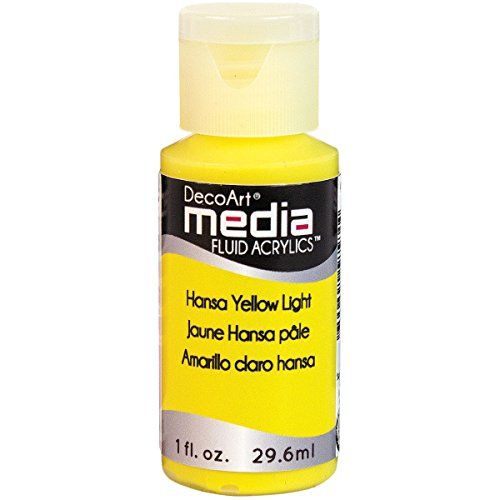 DecoArt Media Fluid Acrylic Paint - Hansa Yellow Light